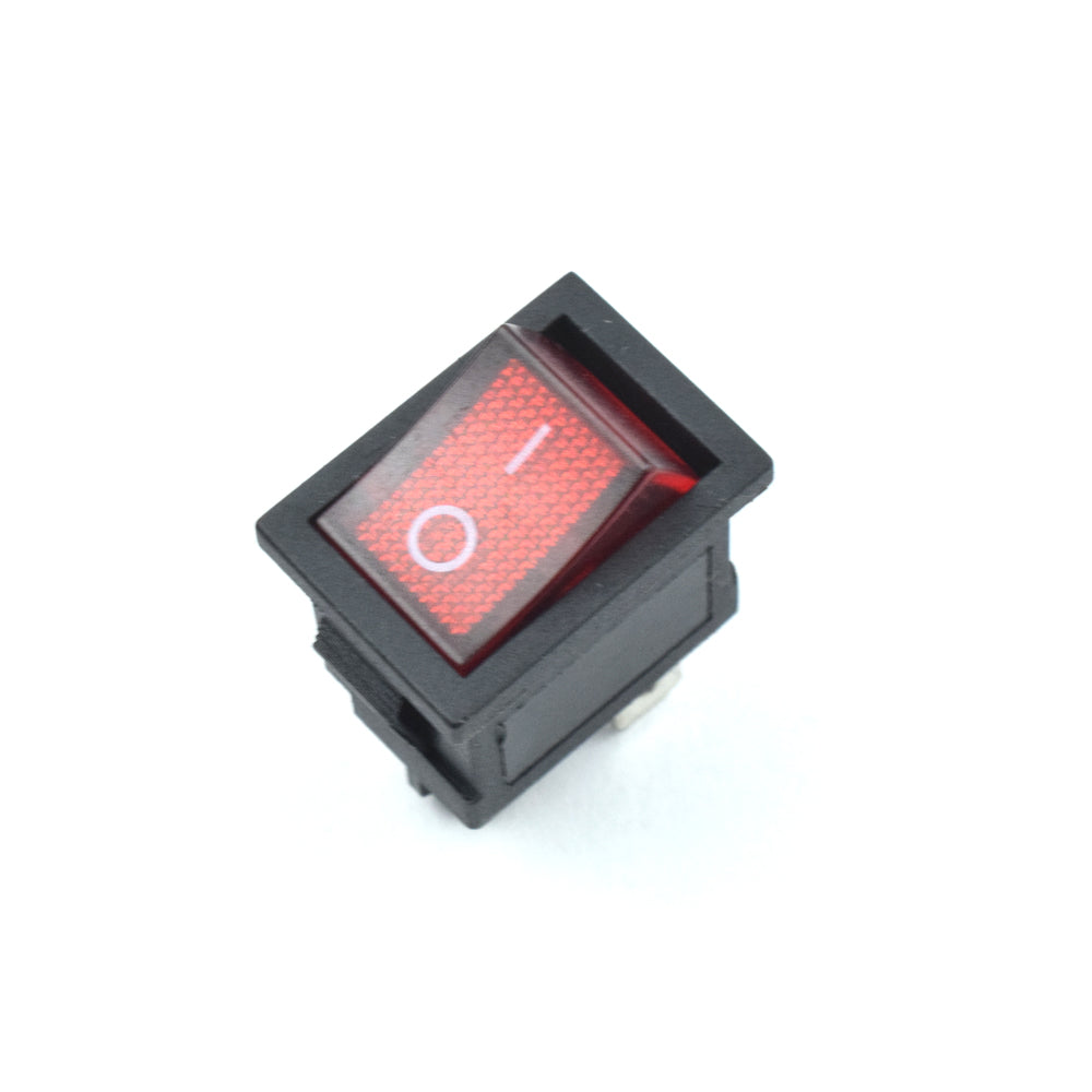 Buy 10A 125V DPST Rocker Switch with Light at electronifyindia.com