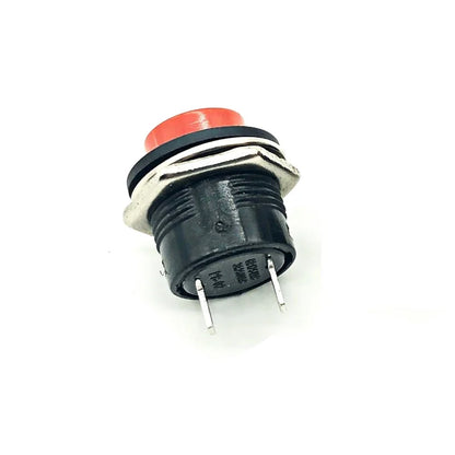 R13-507 3A 250V AC Red Push Button Switch Momentary