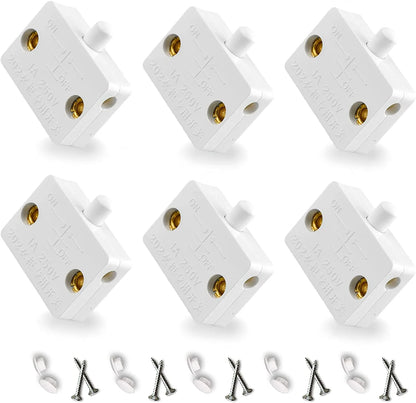 Automatic Reset Switch Wardrobe Cabinet Door Light Switch Control Switch Set of 6