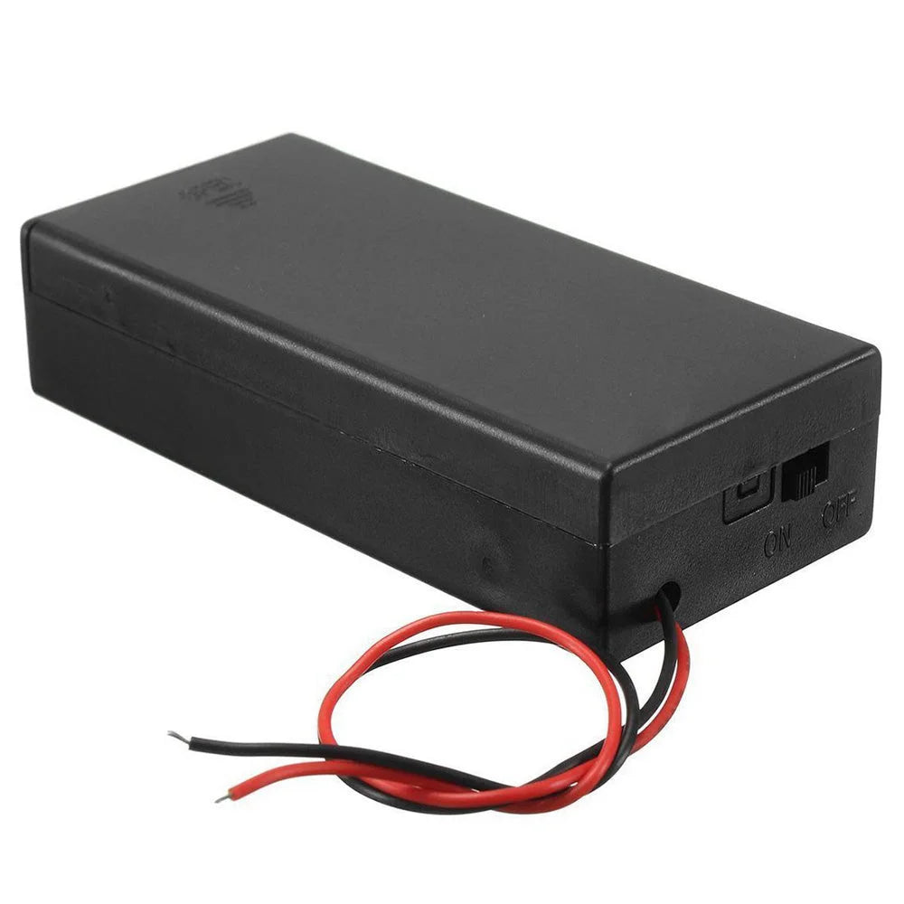 Battery Holder for Lithium-Ion 18650 2 Cell with Cover and On-Off Switch