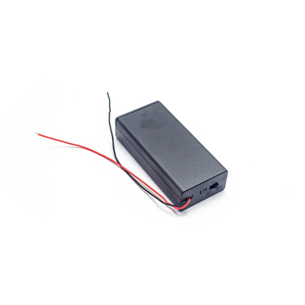 Battery Holder for Lithium-Ion 18650 2 Cell with Cover and On-Off Switch