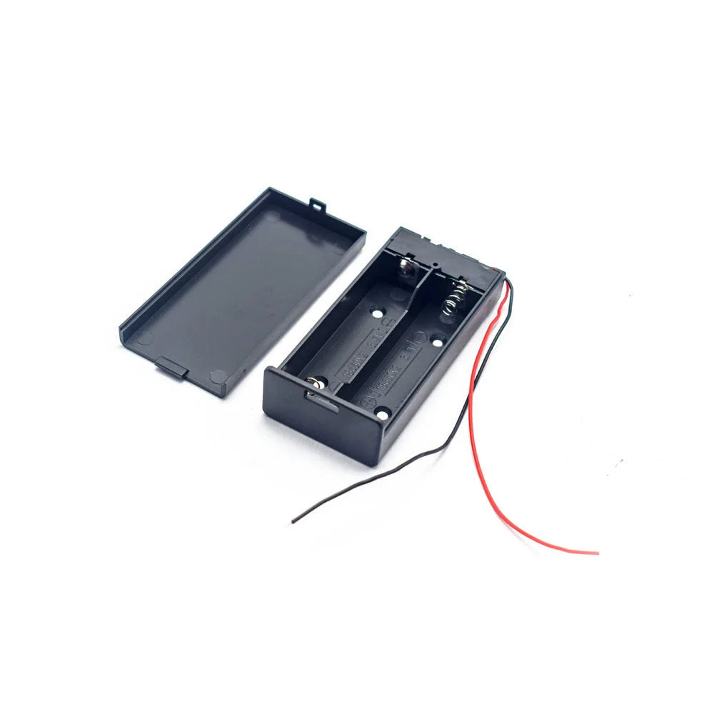 Battery Holder for Lithium-Ion 18650 2 Cell with Cover and On-Off Switch