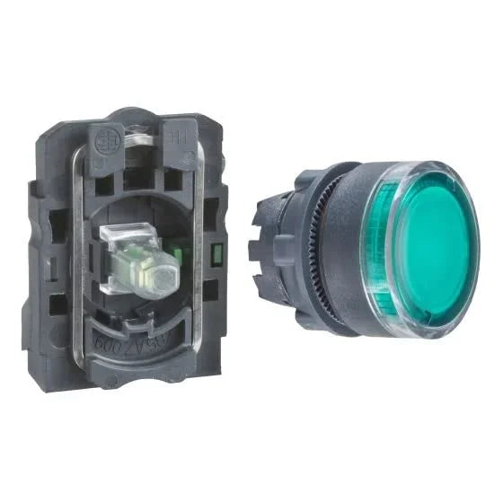 XB5AW33M1N 230V Illuminated Green Push Button with Screw Clamp