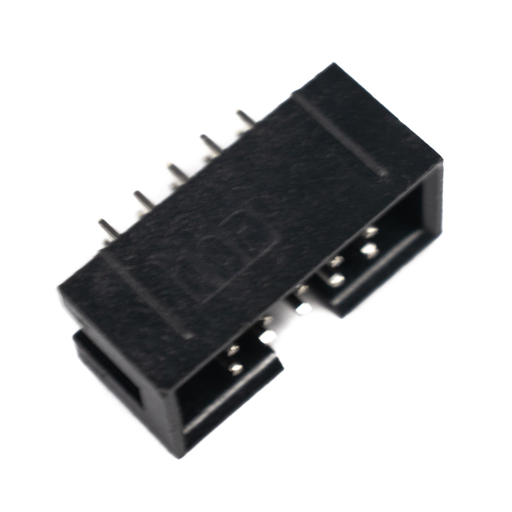 10 Pin FRC Shrouded Male Box Connector