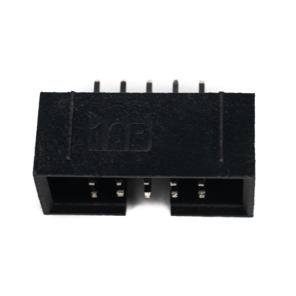 10 Pin FRC Shrouded Male Box Connector