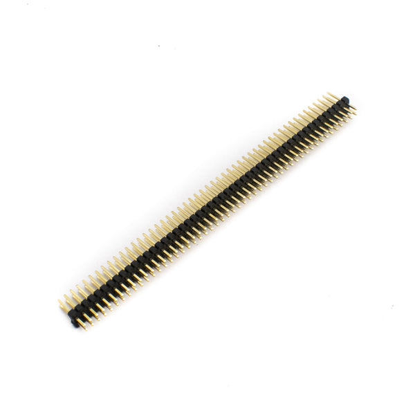 1.27mm 2x40 Pin Straight Male Double Row Brass Header Strip