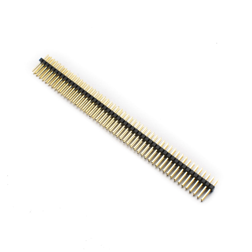 1.27mm 2x40 Pin Straight Male Double Row Brass Header Strip