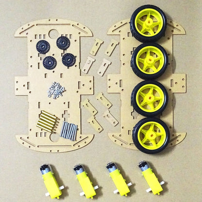 4WD Four Wheel Smart Robot Car Chassis Kit