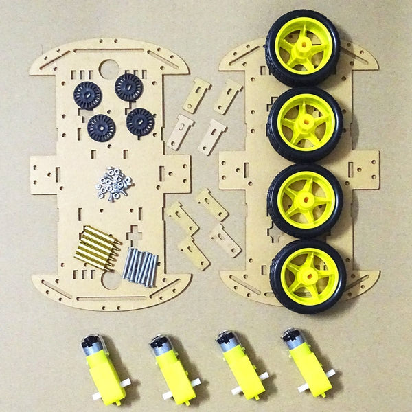 4WD Four Wheel Smart Robot Car Chassis Kit