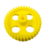 Set of Plastic Spur Gear & Worm Gear (Yellow)