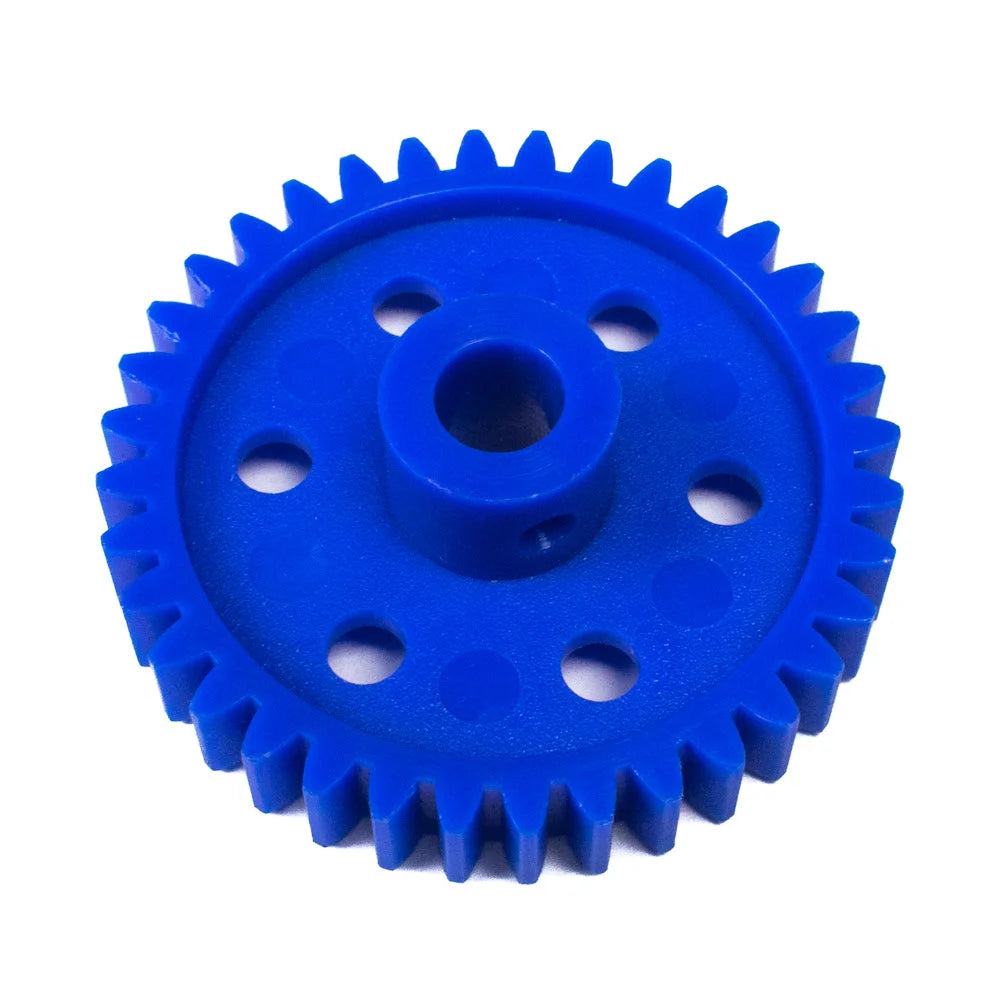 Set of Plastic Spur Gear & Worm Gear (Yellow)