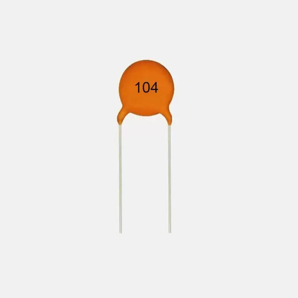 0.1uF 25/50V Ceramic Disc Capacitor (104)