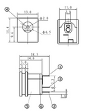 High quality DC Power Jack Socket (DC-015)