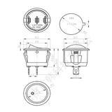 Round Rocker Switch