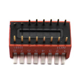 8 Way DIP SPST Switch Right Angle (Piano Type)