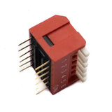 6 Way DIP SPST Switch Right Angle (Piano Type)