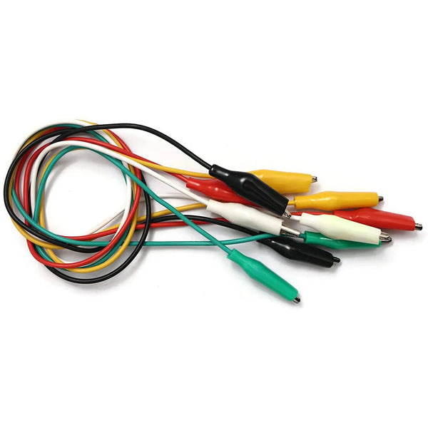 Electrical Alligator Clips with Wires Test Leads Sets - 5 Wires