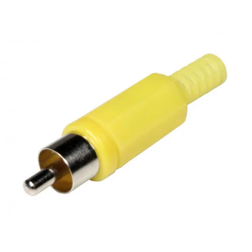 RCA Plug Solder Connector Male (Yellow)