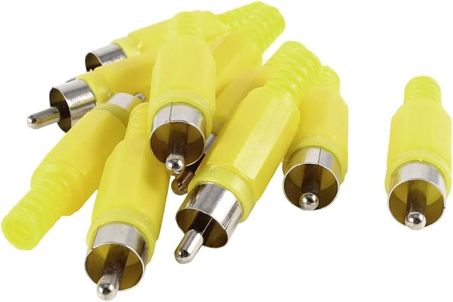 RCA Plug Solder Connector Male (Yellow)