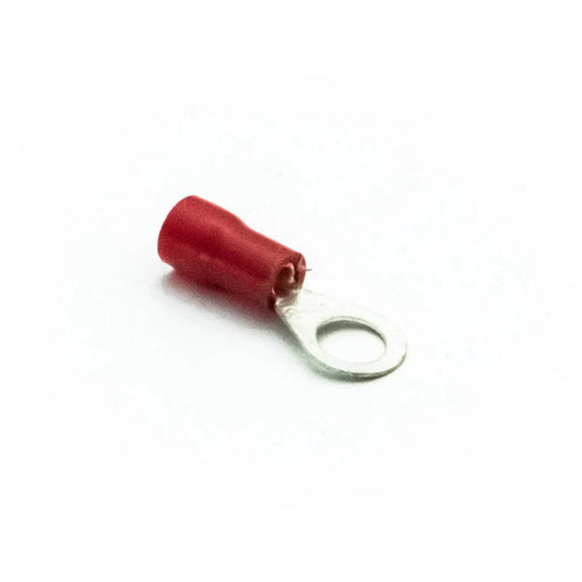 Insulated Ring Crimp Terminal Red, M5 Stud Size