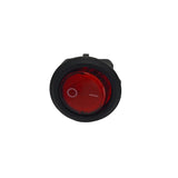 KCD1 3-Pin Round Rocker Switch (Red) with Light