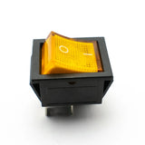 KCD4 16A 250V DPST ON-OFF Rocker Switch with Yellow Light