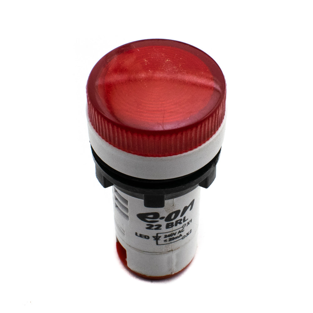 240V AC Panel Mount Red LED Light Indicator