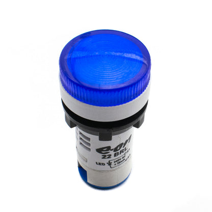 240V AC Panel Mount Blue LED Light Indicator