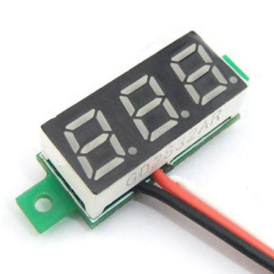 0.28 Inch 100V Red Three Wire DC Voltmeter