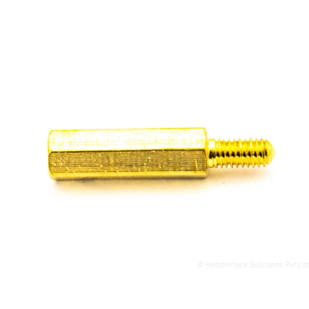 M3 x 5mm+12mm Male to Female Thread Brass Hex Hexagonal Standoff Spacers