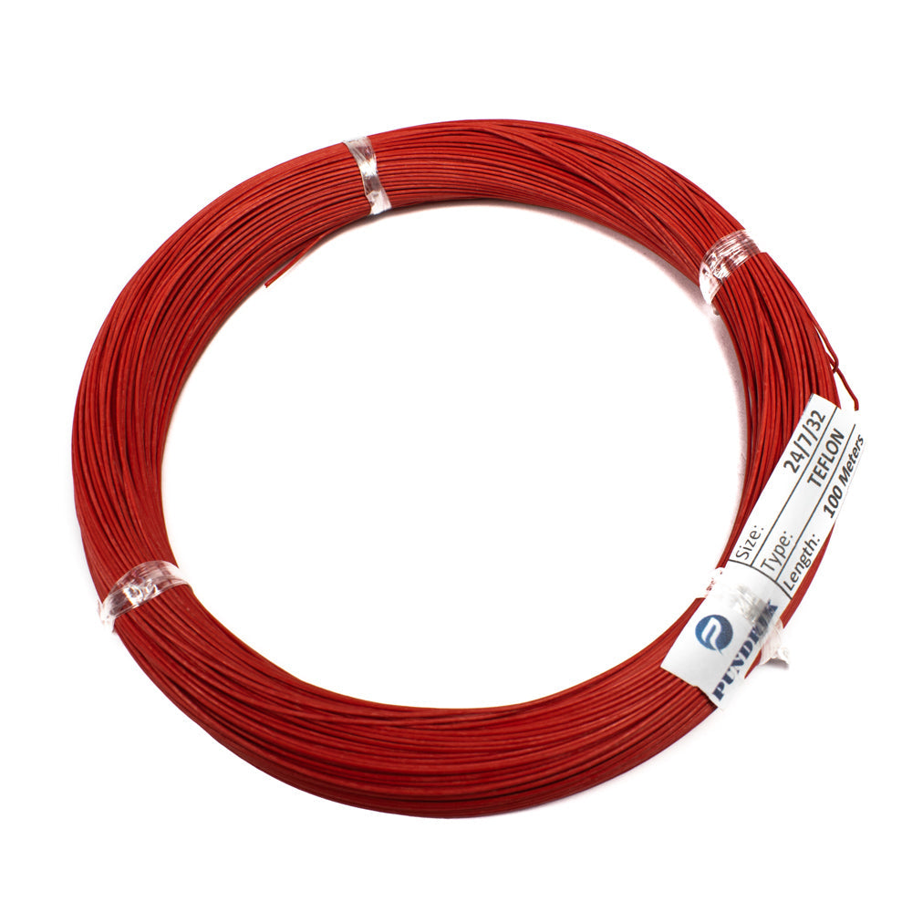 24 AWG Multi-Strand Teflon Wire 24/7/32 - 100 Meter (Multiple Colours)