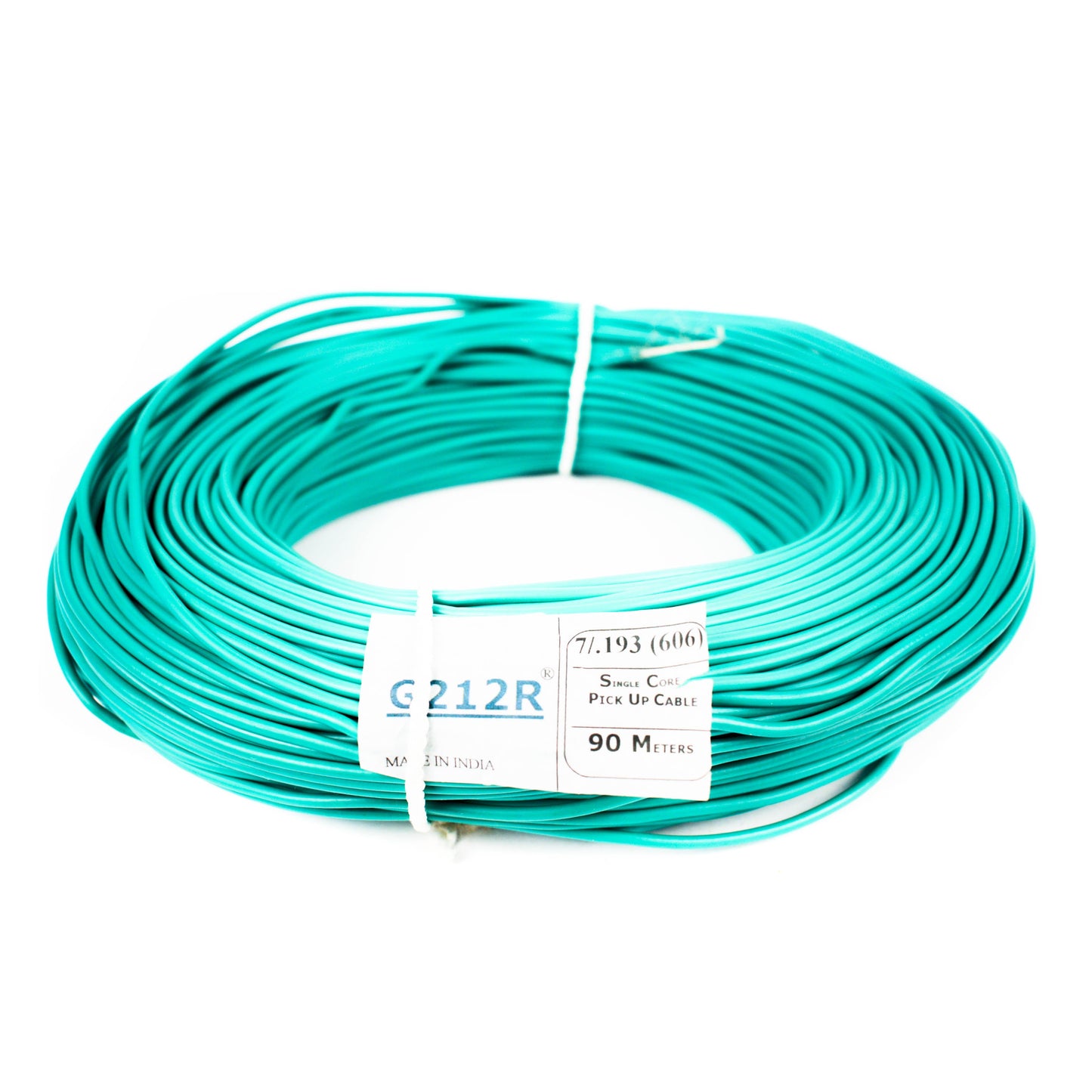 23 AWG Shielded Multi Strand Wire - 7/0.193mm (Cyan) 90 meter - ElectronifyIndia