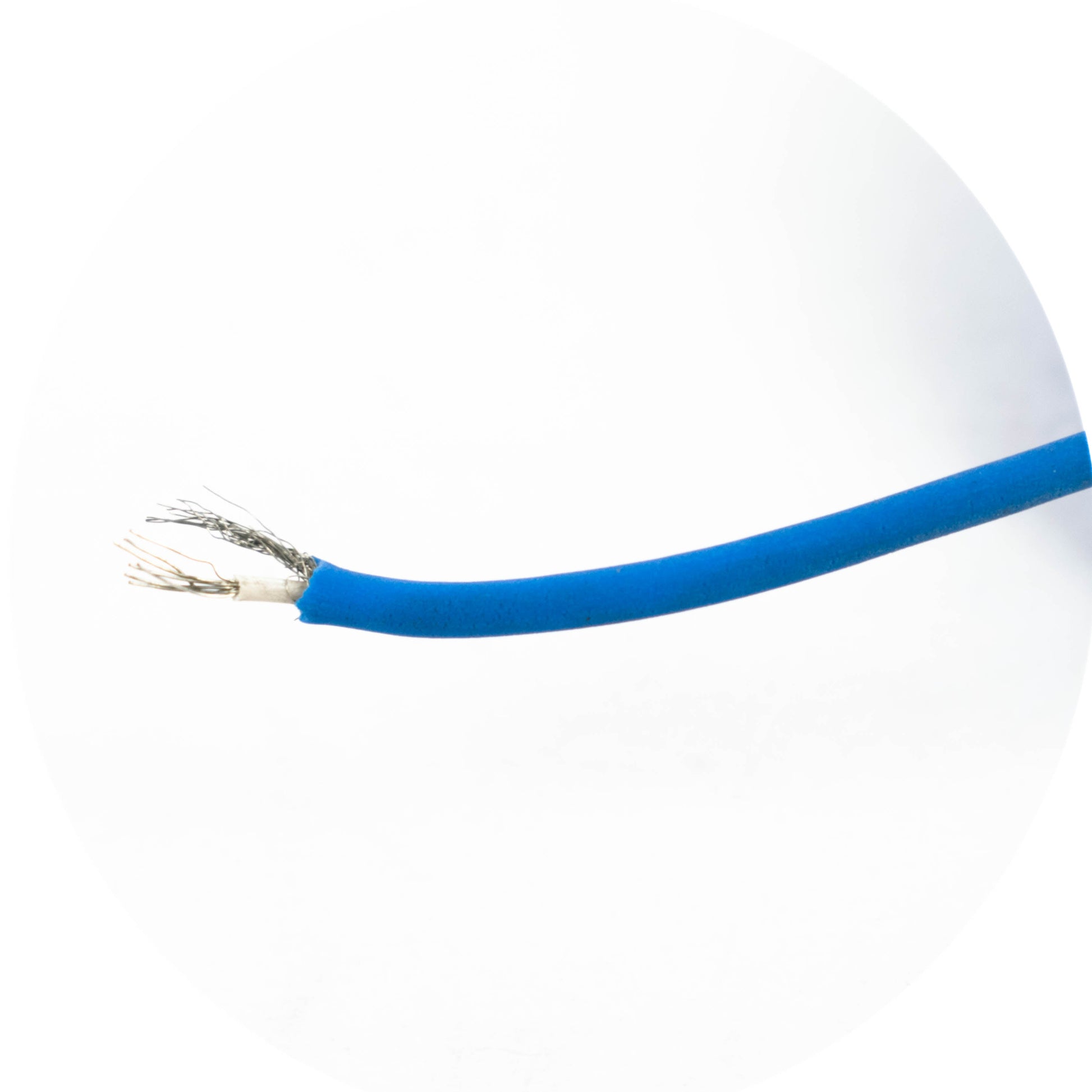 23 AWG Shielded Multi Strand Wire - 7/0.193mm (Blue) 90 Meter - ElectronifyIndia