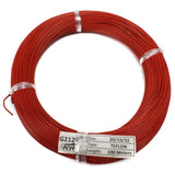 20 AWG Multi-Strand Teflon Wire 20/19/32 (Red) 100 Meter