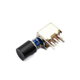 6 Pin DPDT Self-Lock Push Switch (Right Angle)