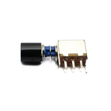 6 Pin DPDT Self-Lock Push Switch (Right Angle)