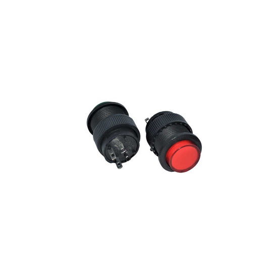 4 Pin Round Button DPST Push Button Switch (Red)