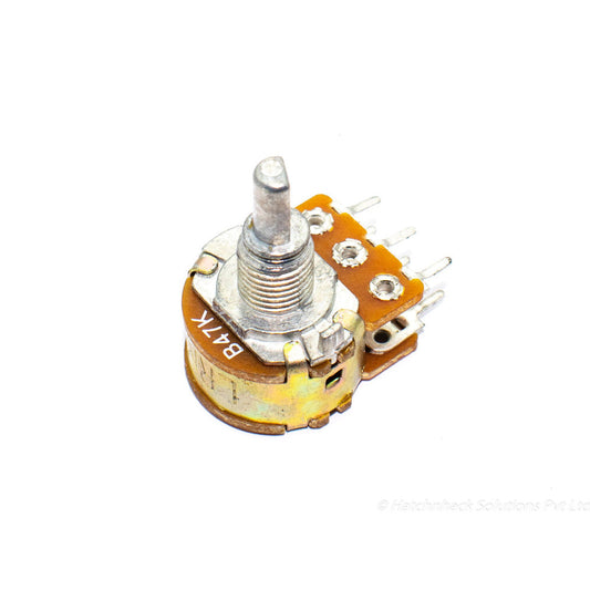 47k ohm Dual Gang Rotary Potentiometer - 6 Pin D Type Shaft