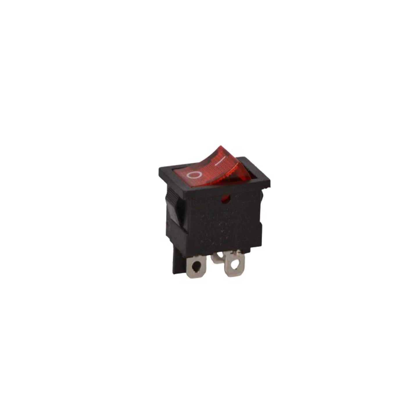 6A 250V Mini DPST Rocker Switch with Indicator