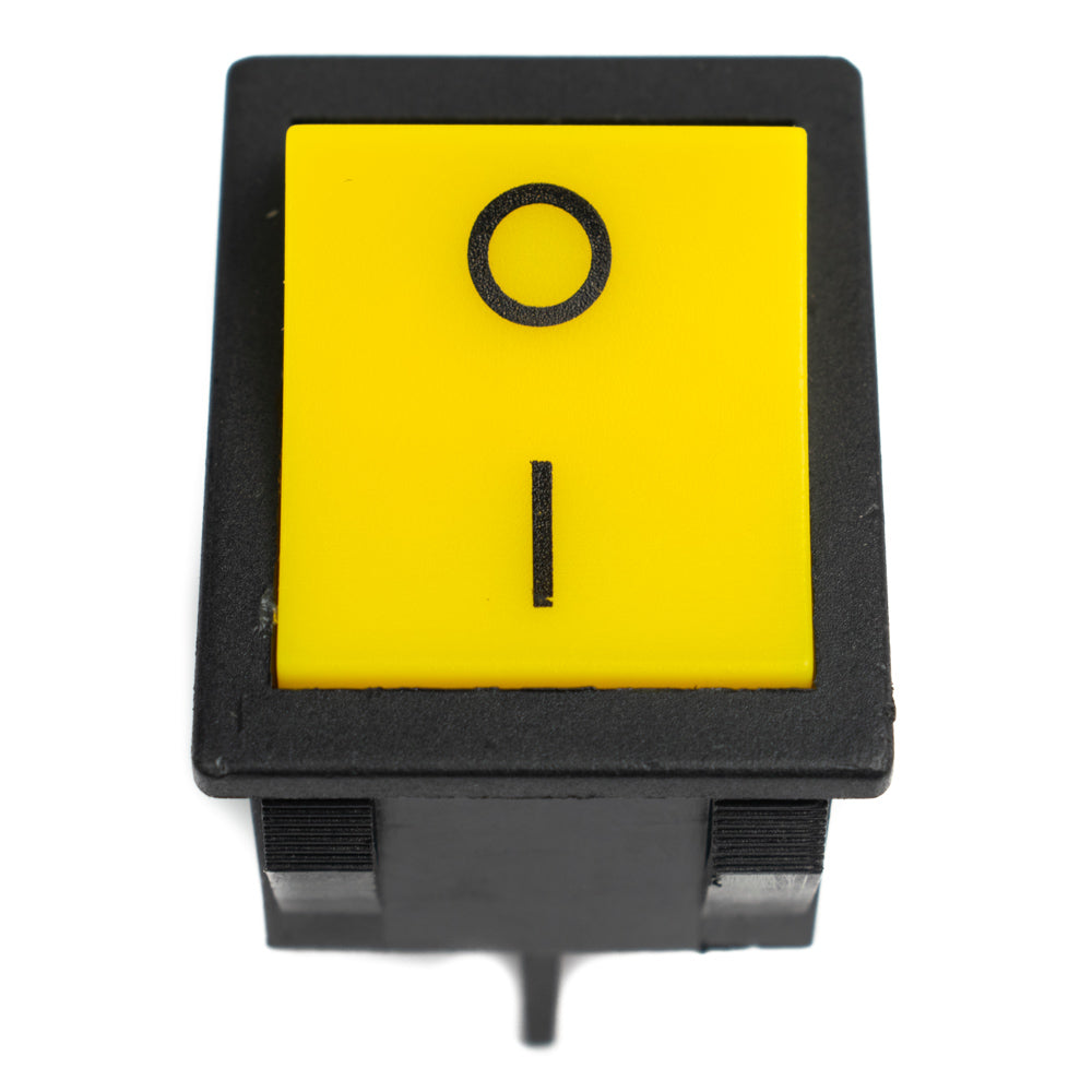 30A 250V DPST ON-OFF Rocker Switch  (Yellow)
