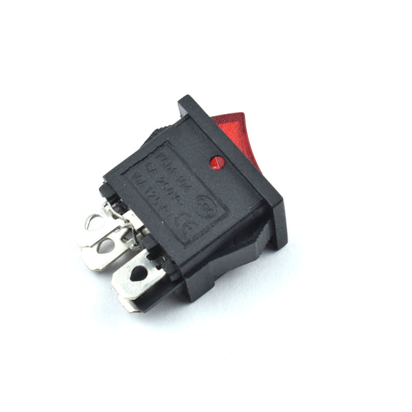 16A 250V AC DPST Rocker Switch with Light