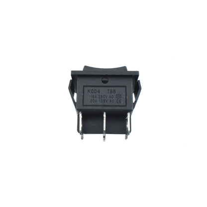 16A 250V AC DPDT Rocker Momentary Switch