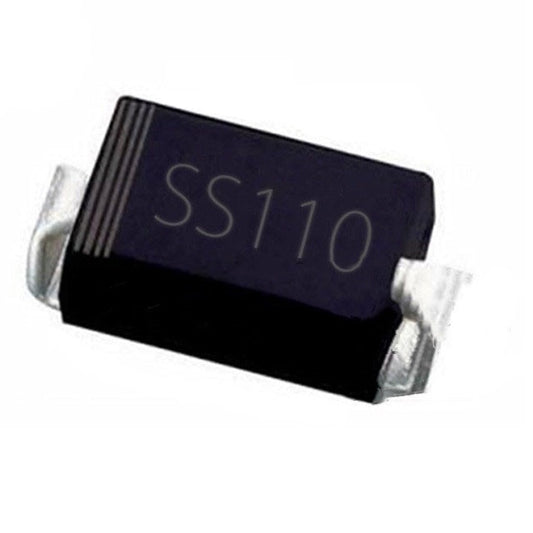 SS110 100V 1A Schottky Diode SMD DO-214AB (Pack of 10)