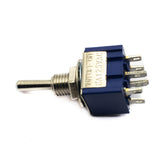 3A 250V DPDT Toggle Switch ON-OFF-ON 6 Pins