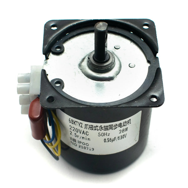 68KTYZ 220V AC 28W Synchronous Gear Motor 2.5rpm