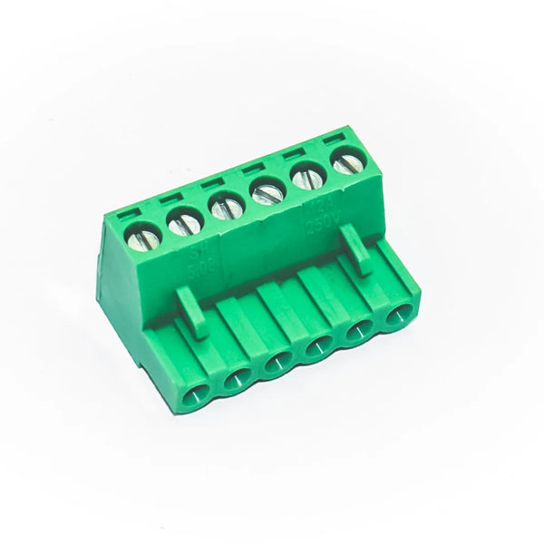 6 Pin Female Plug-in Screw Terminal Block Connector