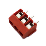 3 Pin Screw Type PCB Terminal Block - 5mm Pitch RED