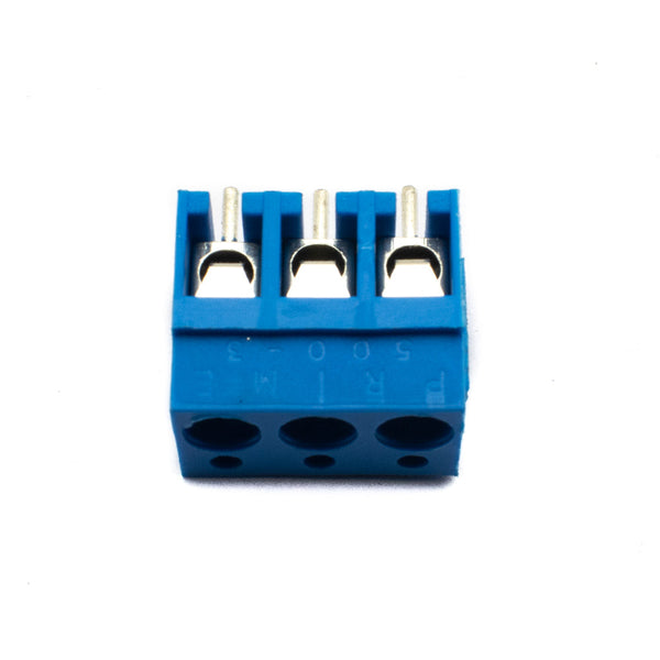 3 Pin Screw Type PCB Terminal Block - 5mm Pitch Blue (Prime 500)