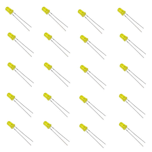 5mm Yellow LED(300-400mcd) 