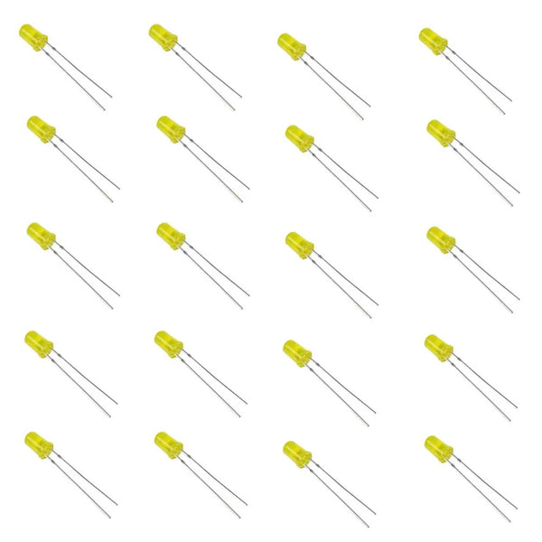 5mm Yellow LED(300-400mcd) 